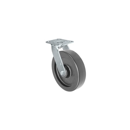 Casterhq MEDIUM DUTY 8"X 2" POLYOLEFIN WHEEL, SWIVEL CASTER 900 lbs Capacity MD8X2POS